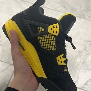 Jordan Kids Sneakers Black and Yellow